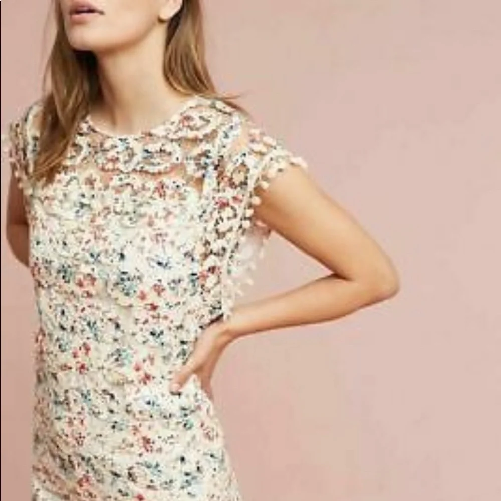 Anthropologie Tularosa Pom Pom dress - Picture 3 of 11